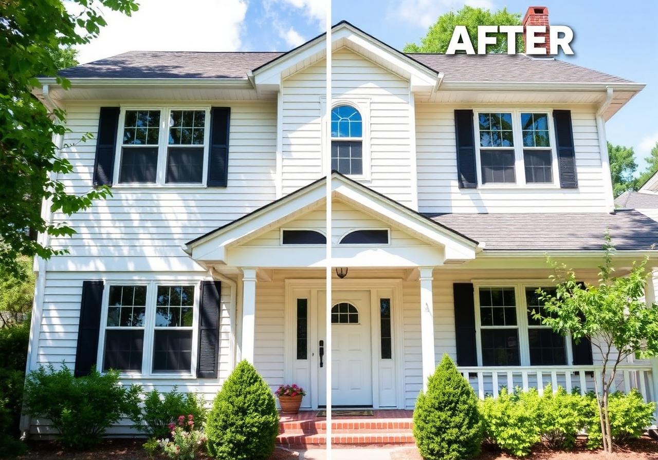 House washing — after